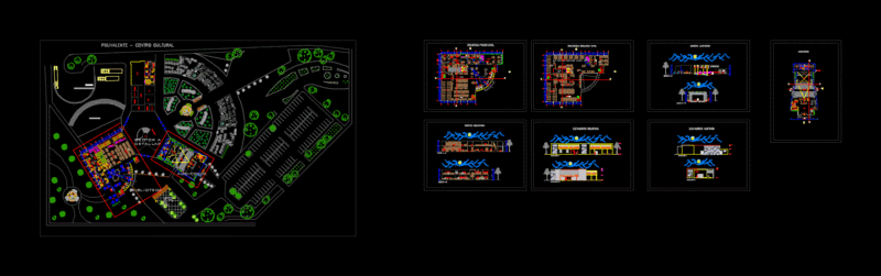 Multipurpose Cultural DWG Section for AutoCAD