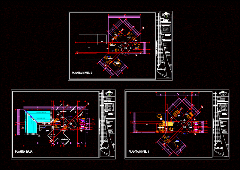 Multipurpose Hall DWG Block for AutoCAD