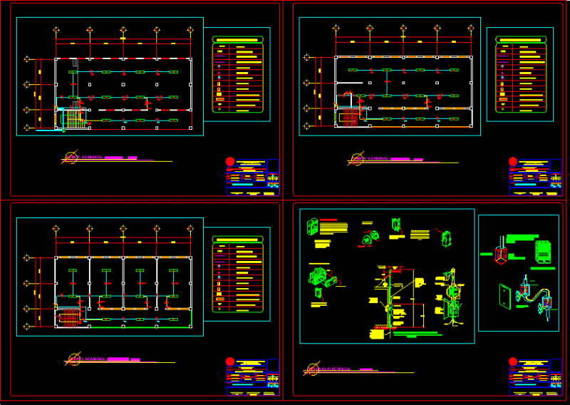 Multipurpose Room DWG Block for AutoCAD