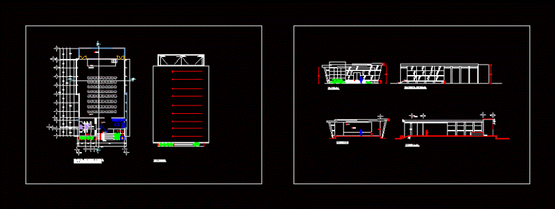 Multipurpose Room DWG Block for AutoCAD