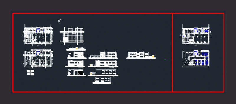 Multipurpose Room DWG Block for AutoCAD