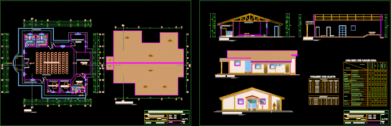 Multipurpose Room DWG Elevation for AutoCAD