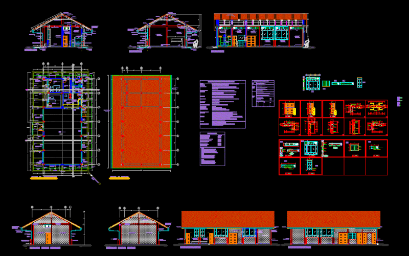 Multipurpose Room DWG Full Project for AutoCAD