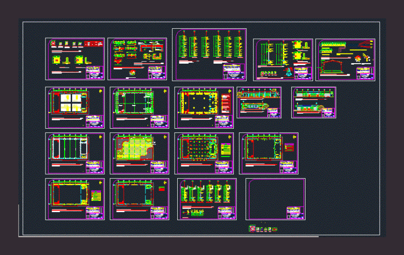 Multipurpose Room DWG Plan for AutoCAD