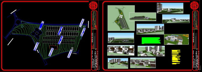 Multiuse Subdivision Design DWG Block for AutoCAD