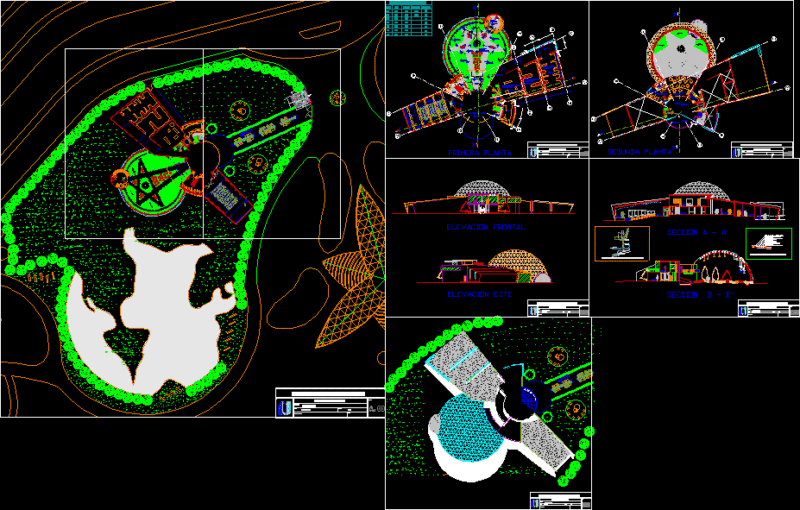 Museo Botanico DWG Block for AutoCAD