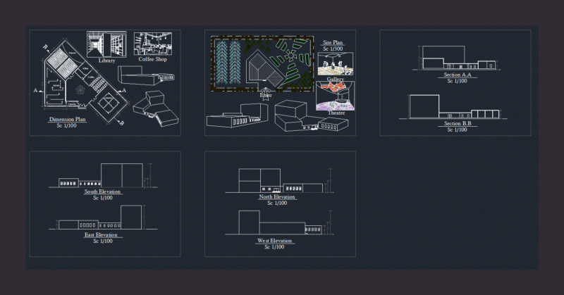 Museo DWG Section for AutoCAD