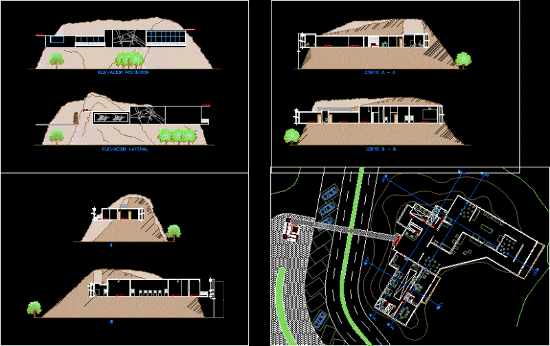 Museum – Beach Vista Point DWG Section for AutoCAD