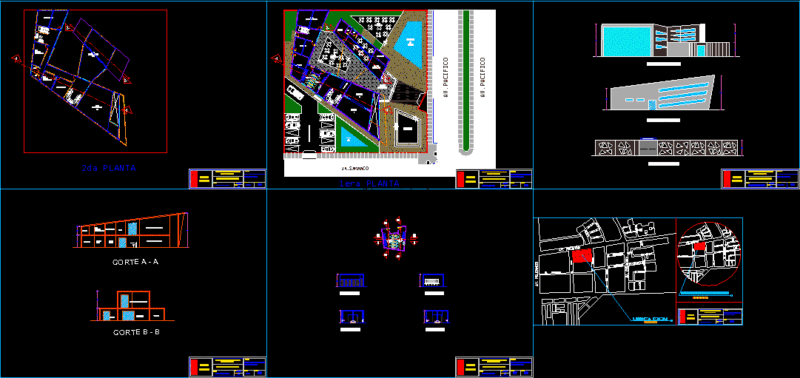 Museum, New Chimbote, Peru DWG Block for AutoCAD
