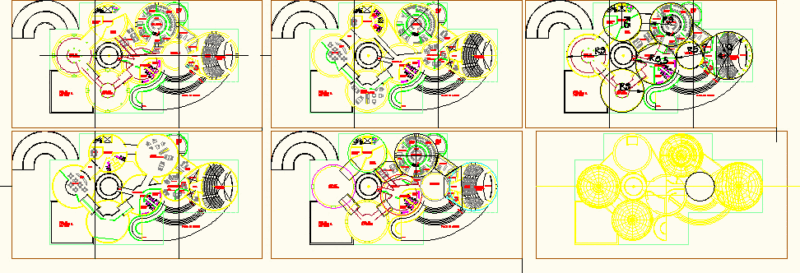 Museum DWG Block for AutoCAD