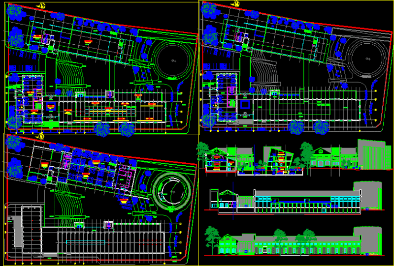 Museum DWG Plan for AutoCAD