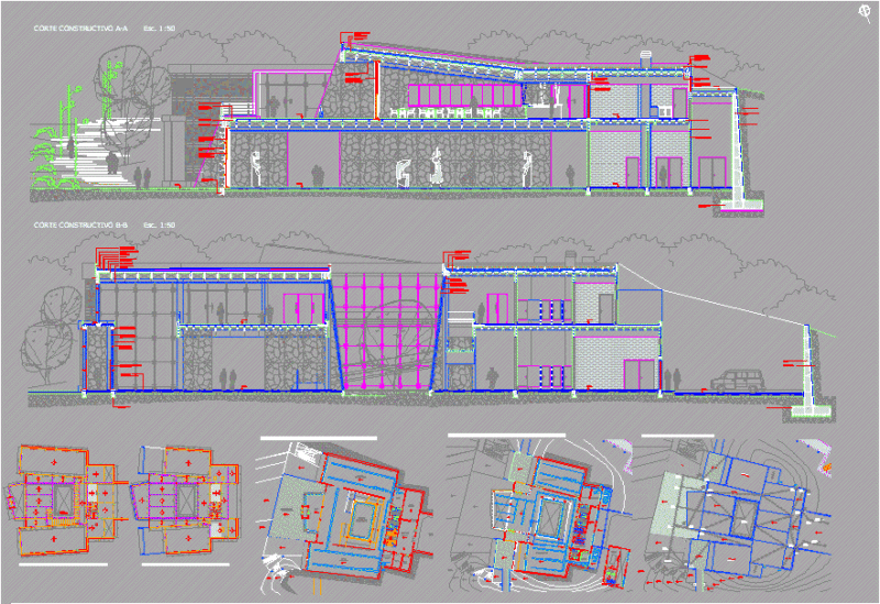 Museum DWG Plan for AutoCAD