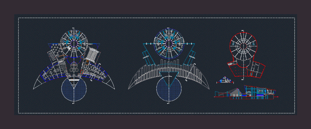 Museum DWG Section for AutoCAD
