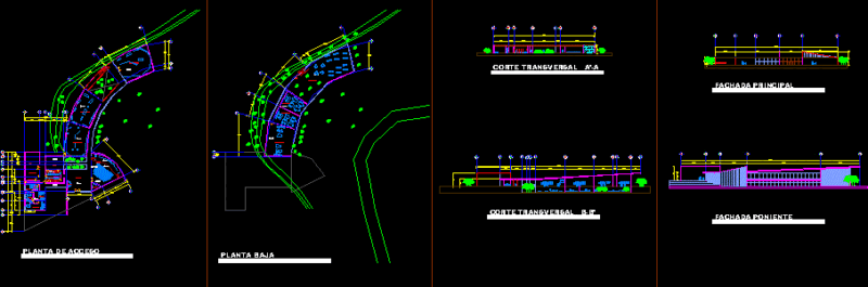 Museum DWG Section for AutoCAD