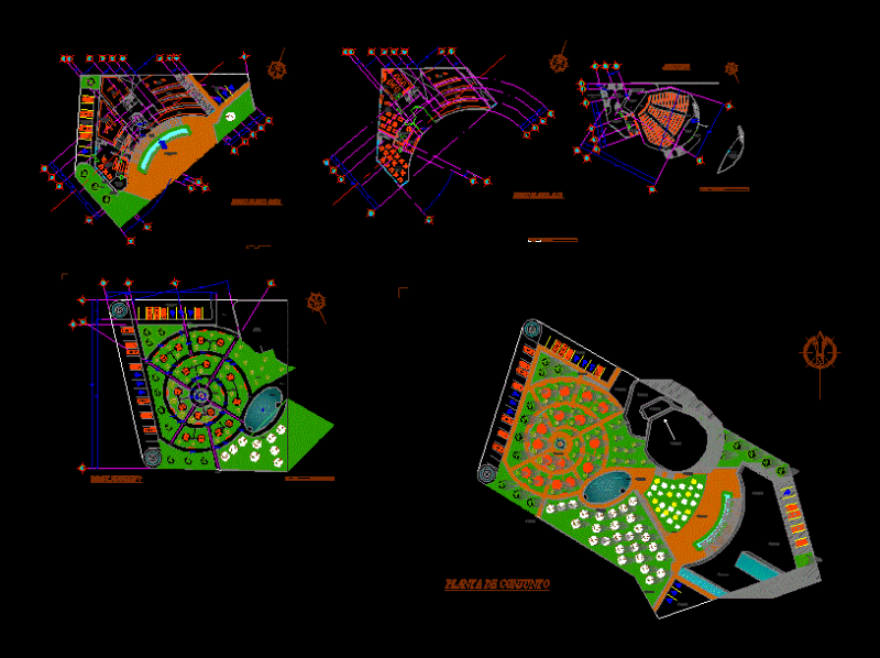 Museum DWG Section for AutoCAD