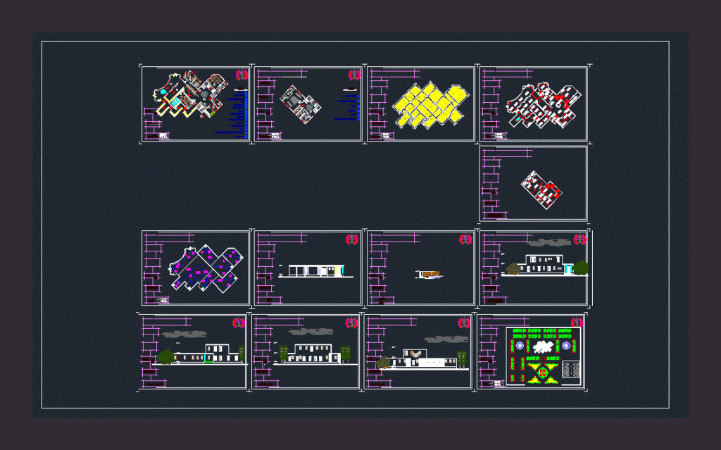 Museum DWG Section for AutoCAD