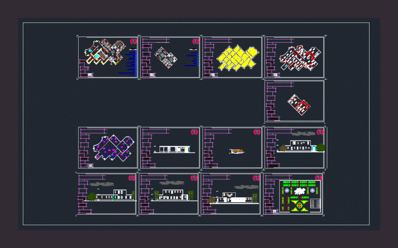 Museum DWG Section for AutoCAD