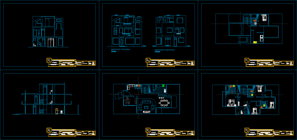 My House DWG Block for AutoCAD
