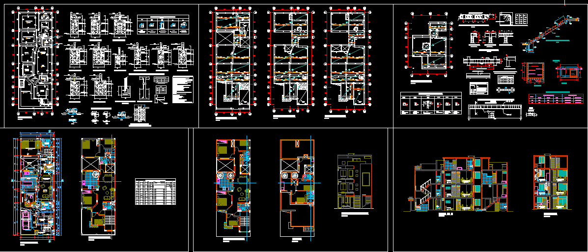 Myultifamily Building Dwg Full Project For Autocad • Designs Cad