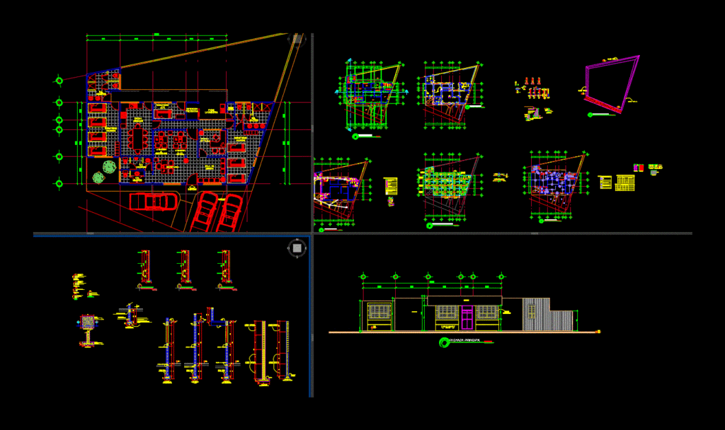 National Civil Police DWG Section for AutoCAD
