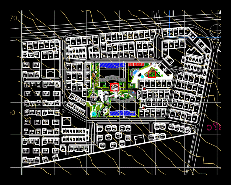 Neighborhood Design DWG Block for AutoCAD