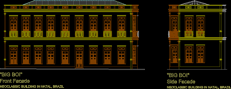 house neoclassical cad â€¢ Neoclassic CAD AutoCAD Building for DWG Block Designs