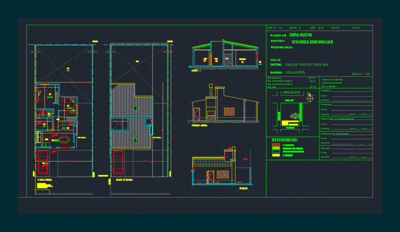 New Houses DWG Block for AutoCAD