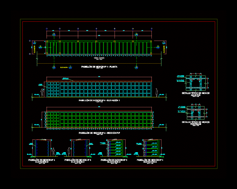Niches Pavilion DWG Block for AutoCAD