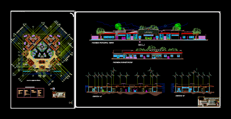 Nursing Home DWG Plan for AutoCAD