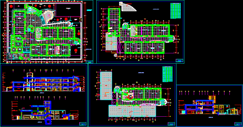 Occupational Education Center DWG Block for AutoCAD