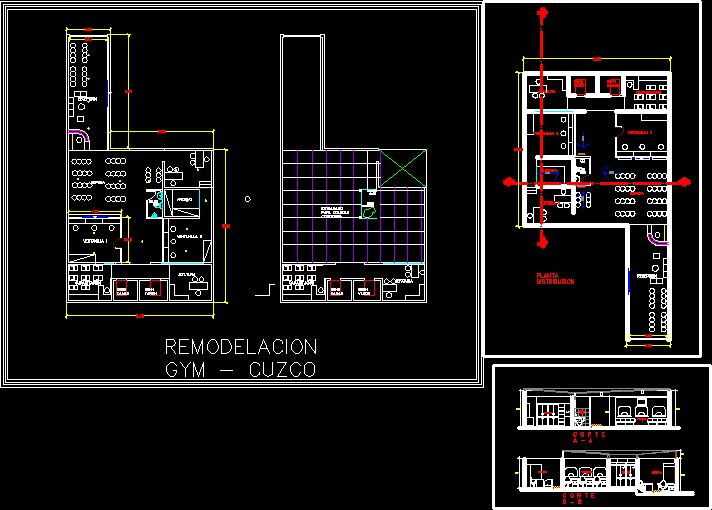 Office – Plan And Distribution DWG Plan for AutoCAD 