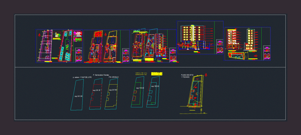 Office Building – Draft DWG Block for AutoCAD