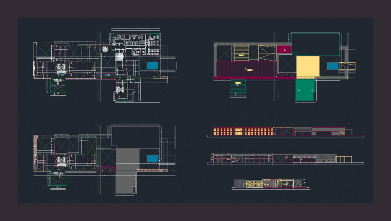 Office Building DWG Block for AutoCAD
