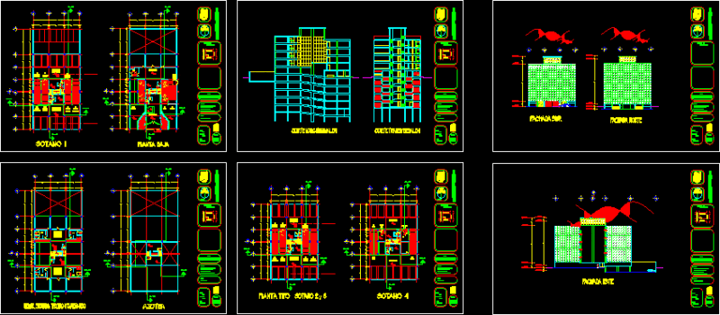 Office Building DWG Block for AutoCAD