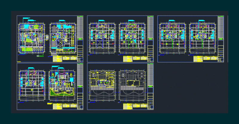 Office Building DWG Block for AutoCAD