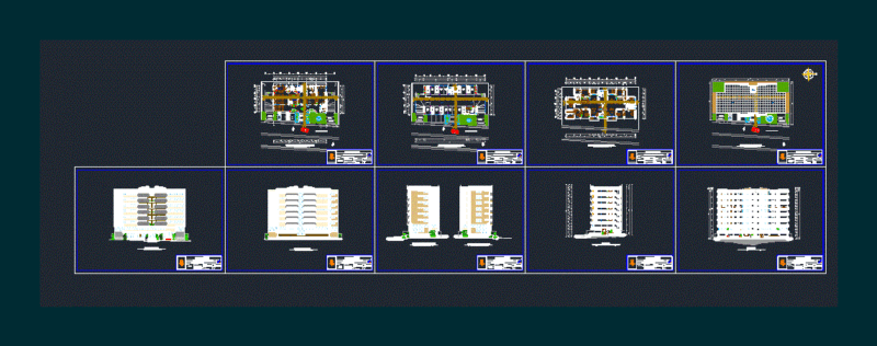 Office Building DWG Block for AutoCAD