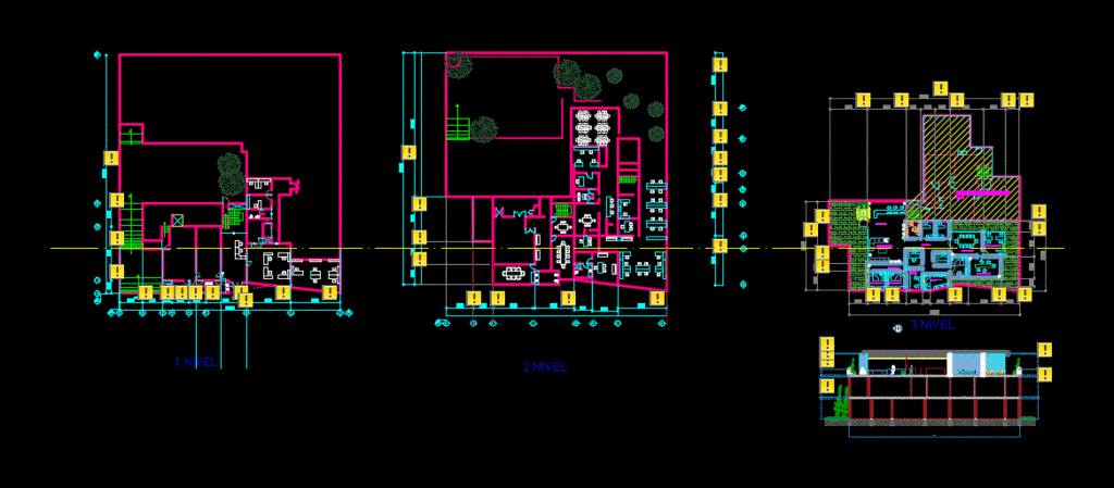 Office Building DWG Block for AutoCAD