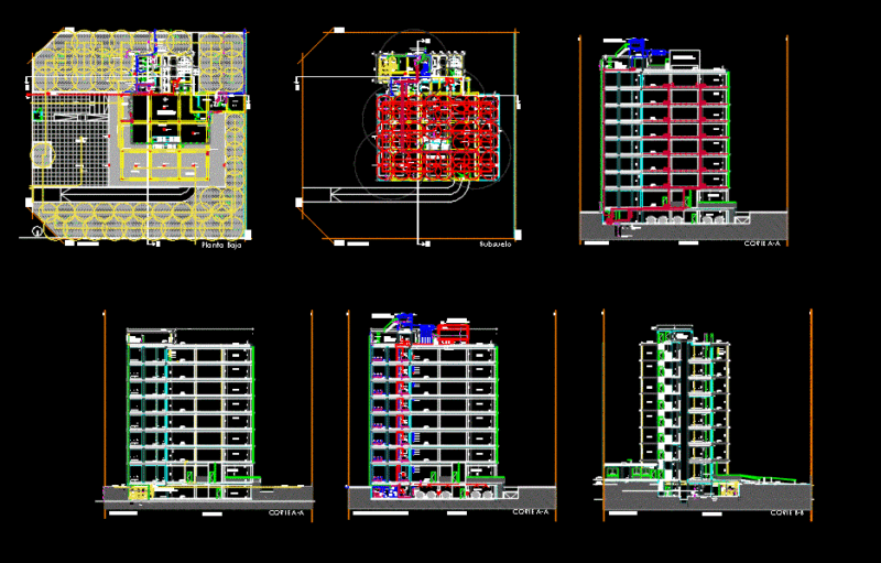 Office Building DWG Full Project for AutoCAD