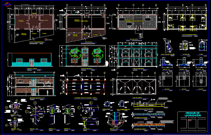 Office Building DWG Section for AutoCAD