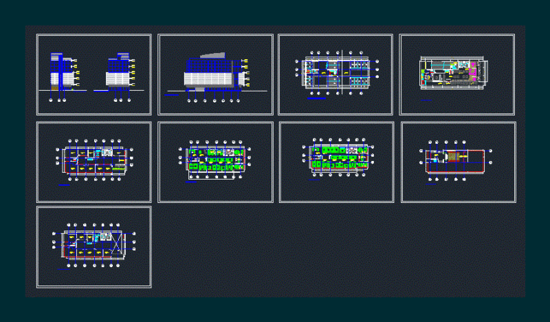 Office Building DWG Section for AutoCAD