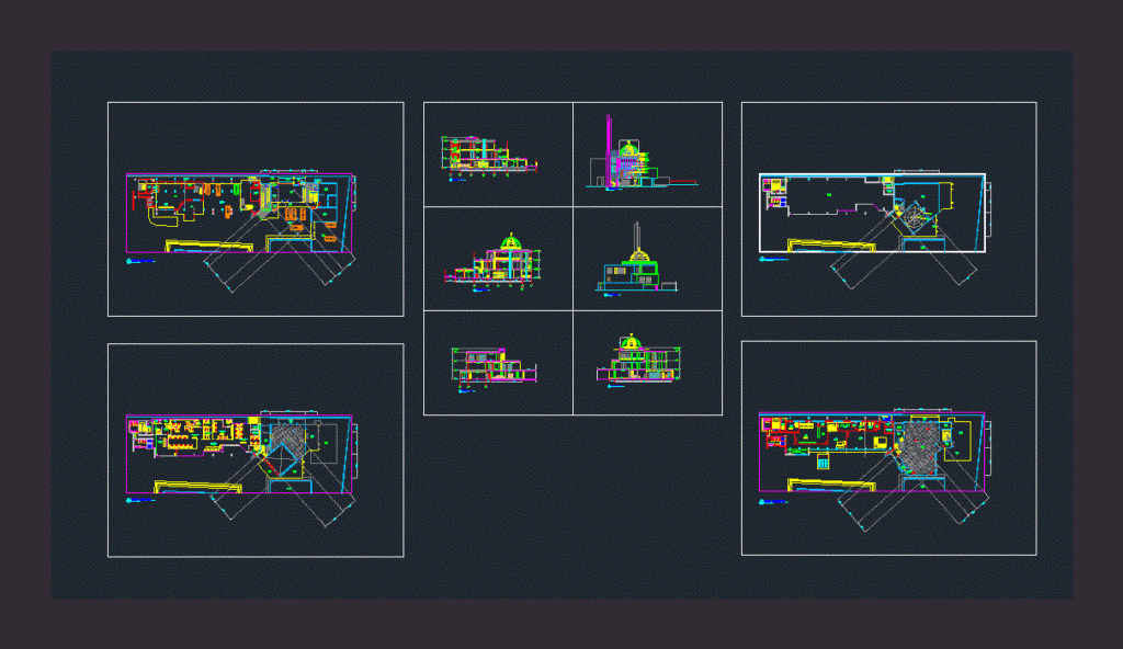 Office Building DWG Section for AutoCAD