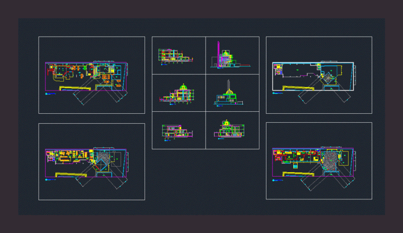 Office Building DWG Section for AutoCAD
