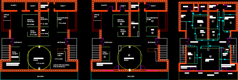 Office Plan DWG Plan for AutoCAD