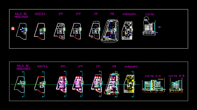 Office Plane DWG Block for AutoCAD