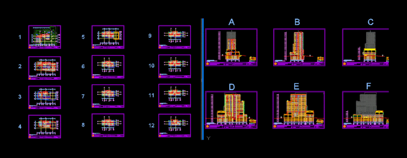 Office Rental DWG Block for AutoCAD