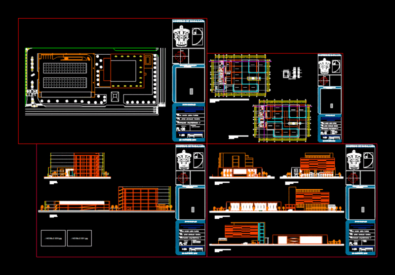 Office Tower And Parking DWG Block for AutoCAD
