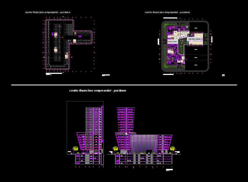 Offices – Parking DWG Detail for AutoCAD