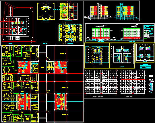 Offices Building - Project DWG Full Project for AutoCAD • Designs CAD