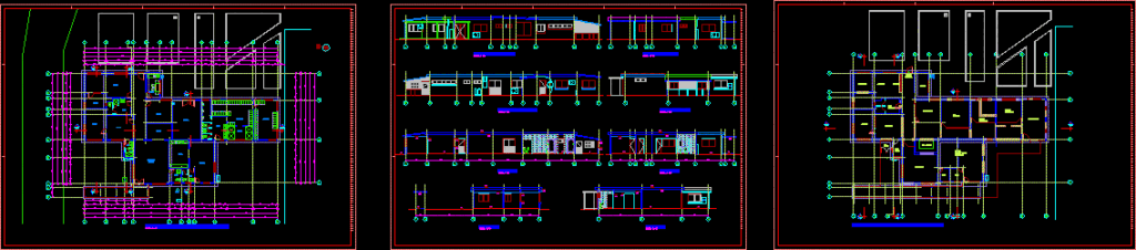 Offices Building DWG Block for AutoCAD