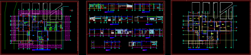 Offices Building DWG Block for AutoCAD